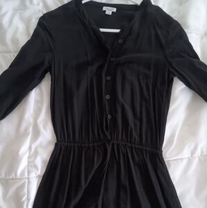 Splendid Black Long Sleeve Shirt Dress XS